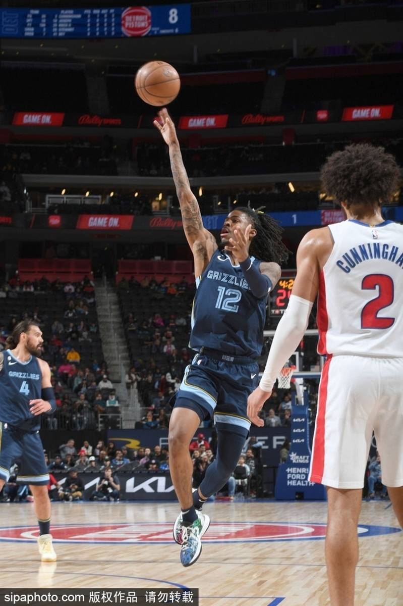 灰熊胜活塞，莫兰特缴出神奇表现